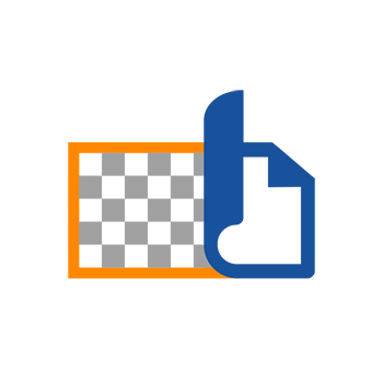 Ein grafisches Symbol mit einem Schachbrettmuster und einem Daumen-hoch-Symbol, das positive Interaktion oder Zustimmung darstellt.