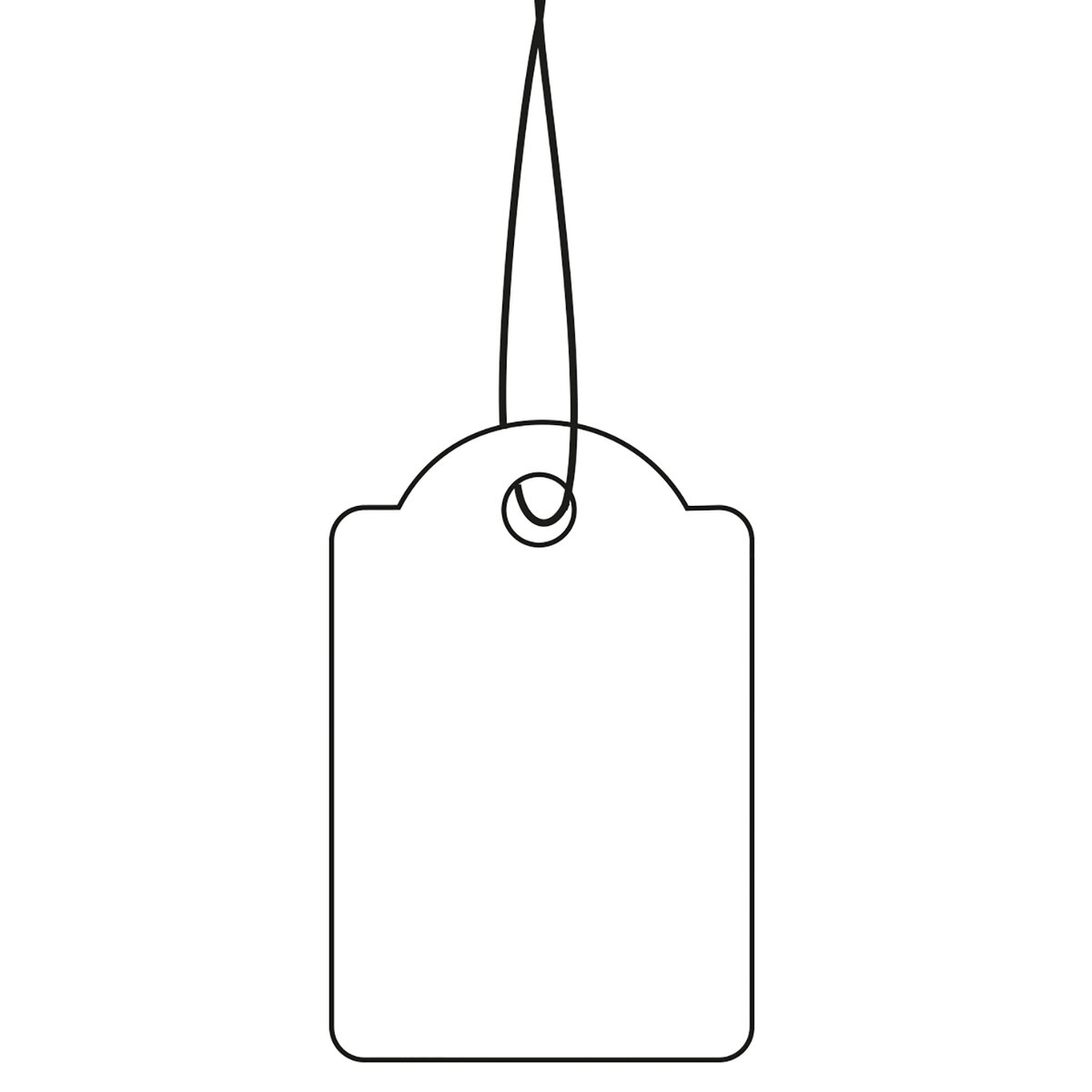 Etiquetas Para Ropa Herma, 40x50 Mm, Blancas Con Ojete/hilo, Pack De 1000 Unidades - Para Organizar Y Marcar Prendas