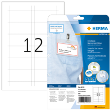 HERMA SPECIAL A4 Tarjetas nominativas insertables