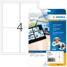 HERMA SPECIAL A4 Etiquetas brillantes