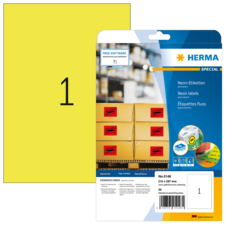 HERMA SPECIAL A4 Etiquetas de neón