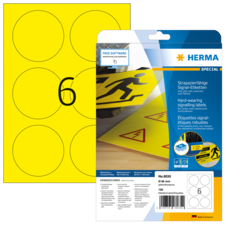 HERMA SPECIAL A4/A3 Etiquetas lámina amarillo