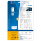 Produktverpackung von HERMA mit Informationen zu Etiketten, Software und Anwendungshinweisen. Enthält QR-Code und technische Details.