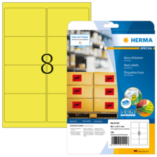 HERMA SPECIAL A4 Etiquetas de neón