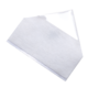 Ein gefaltetes, transparentes Backpapier, das auf einer weißen Oberfläche liegt.