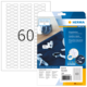 Ringetiketten-Packung mit 1500 Etiketten, Größe 44 x 10 mm, für Schmuckbeschriftung. Enthält kostenlose Software zur Erstellung von Etiketten.