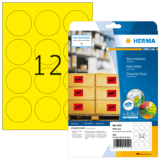 HERMA SPECIAL A4 Etiquetas de neón