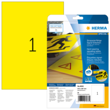 HERMA SPECIAL A4/A3 Etiquetas lámina amarillo