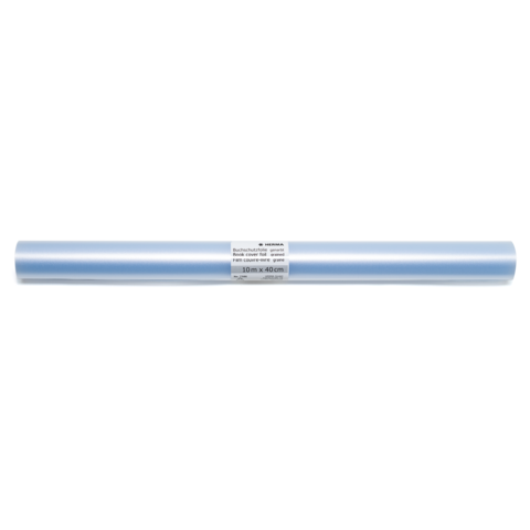 Blauer Frischhaltefolie-Rollenverpackung, 50 m x 40 cm, mit Etikett für Verwendung und Maße.