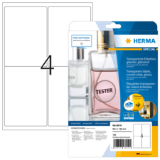 HERMA SPECIAL A4 Etiquetas lámina transparentes hialinas