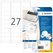 HERMA Etiquetas de dirección para máquinas de escribir