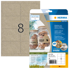 HERMA SPECIAL A4 Etiquetas de archivador papel de silfio